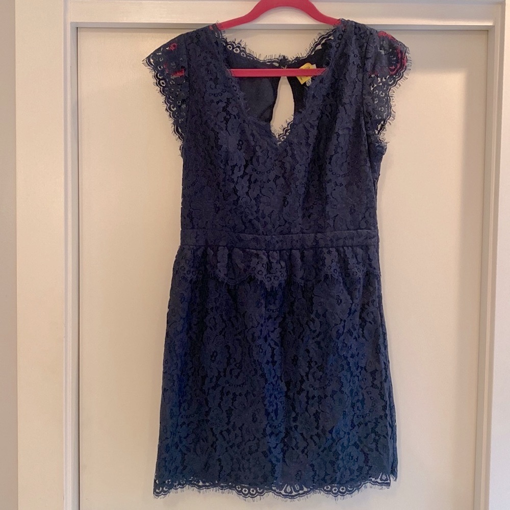 Joie navy lace dress size L